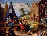 A Festival Of Monkeys by David the Younger Teniers